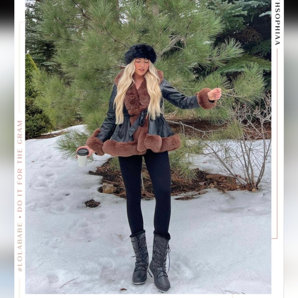 Miss Lola Kezia Faux Fur Coat